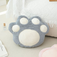 Gray Cat's Paw Pillow