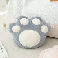 Gray Cat's Paw Pillow