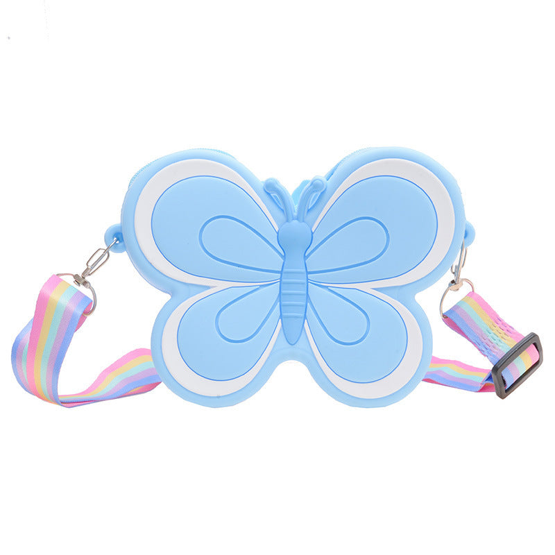 Children’s Silicone Cute Butterfly Shoulder Bag – Soft & Lightweight Kids Purse