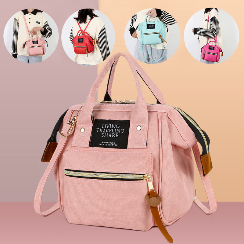 MomMini Oxford Shoulder Backpack – Compact, Cute & Functional for Moms
