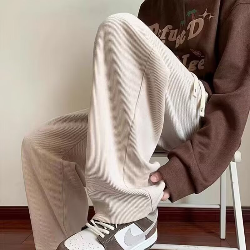 Men’s Spring Loose Draped Casual Trousers