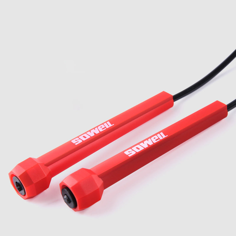 Adjustable Speed Skipping Rope – CrossFit & Boxing Jump Rope (Red/Black)