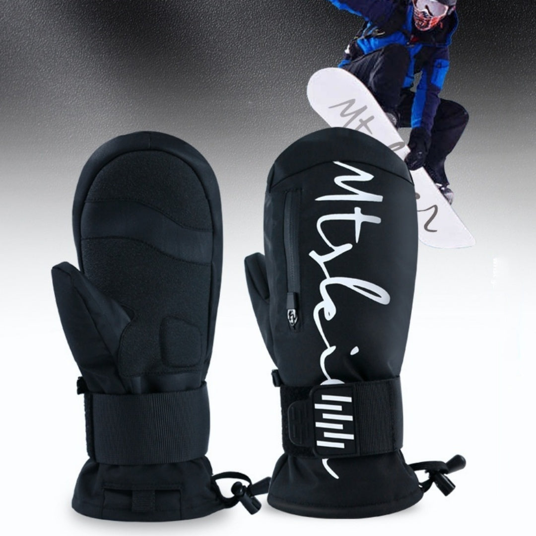 Men’s Waterproof Ski Gloves – Winter Warm with Fender