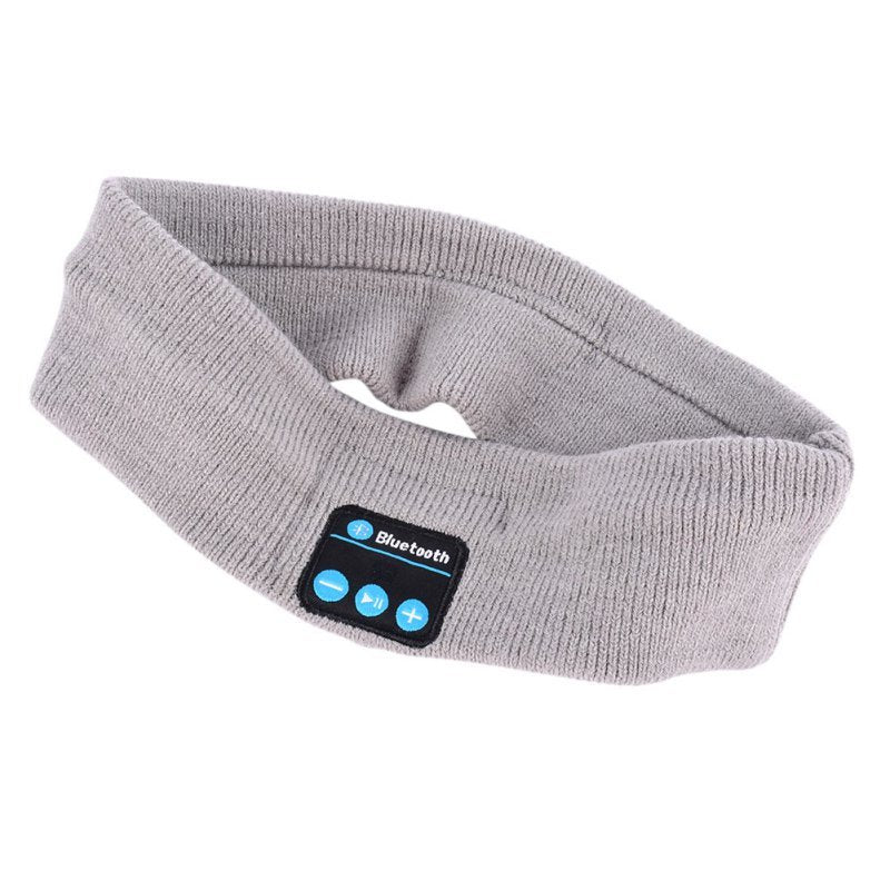 Bluetooth Headband Headphones – Sports Sweatband with Built-in Speakers & Mic