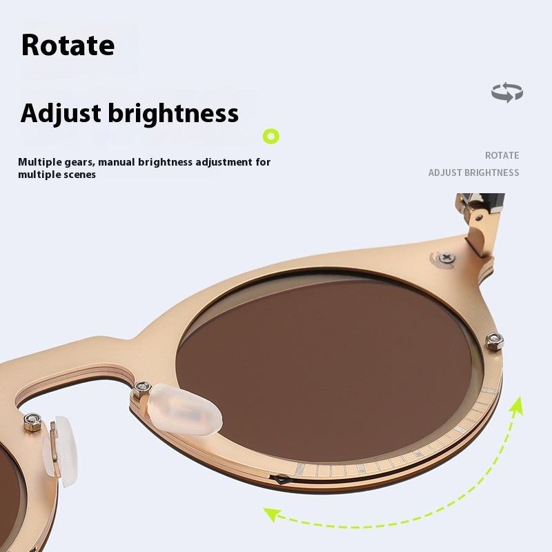 Rotating Adjustable Color-Changing Sunglasses – UV Resistant Fashion Eyewear