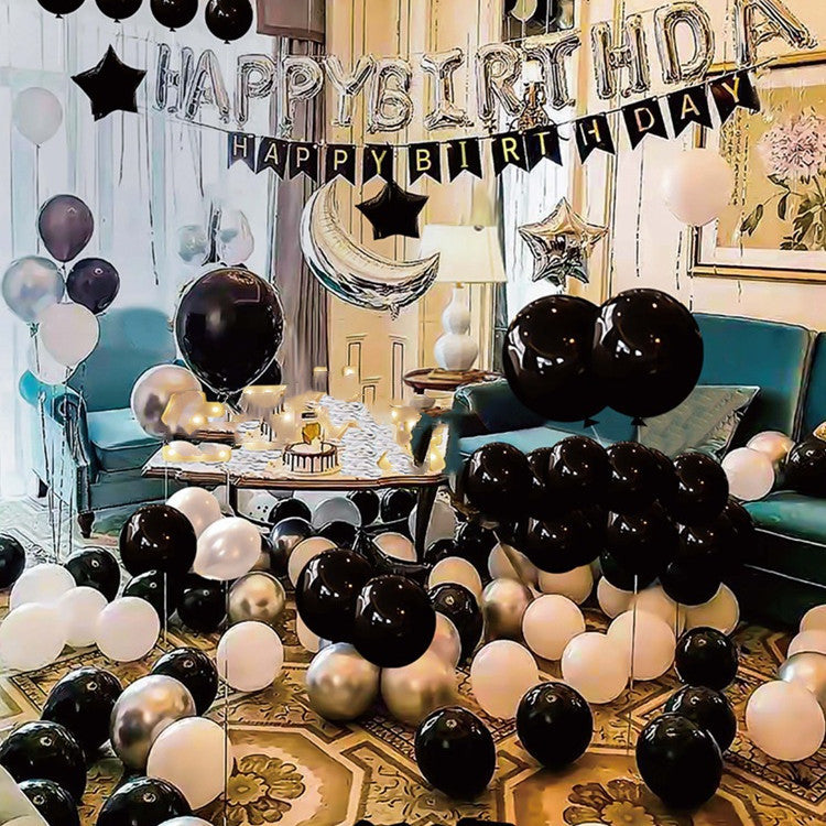 Scene Layout Aluminum Film Balloon Set Children's Birthday Theme Background Wall