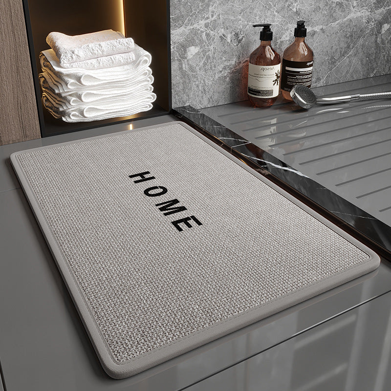 Home Fashion Linen Non-Slip Bathroom Mats