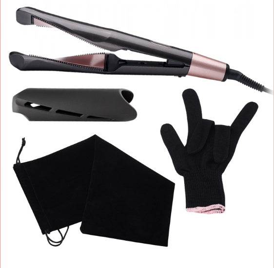 2-in-1 Professional Hair Straightener and Crimper Wet/Dry Curling Comb