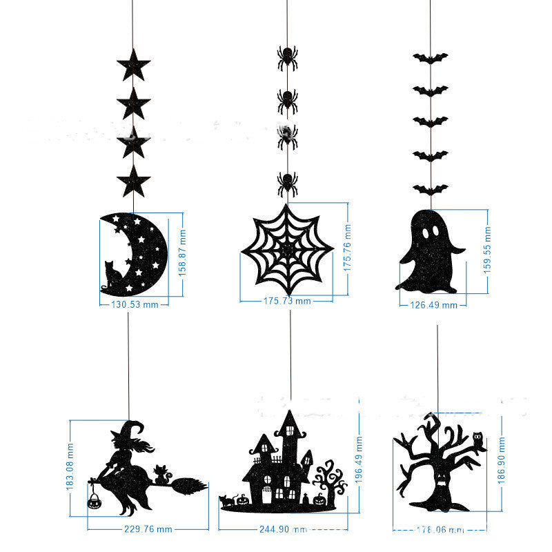 Halloween Decoration Garland Hanging Spider Female