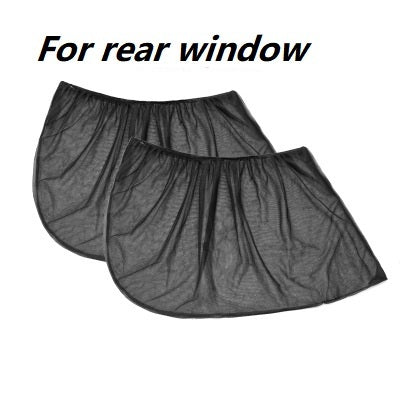 Car Front and Rear Side Curtain Sun Visor Shade, UV Protection and Anti-Mosquito Mesh Cover for Windows