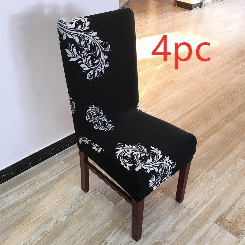 Elastic Siamese Solid Color Stretch Office and Hotel Chair Cover