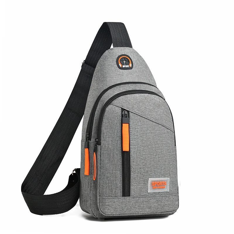 Mens Slim Oxford Chest Bag Crossbody Satchel Outdoor