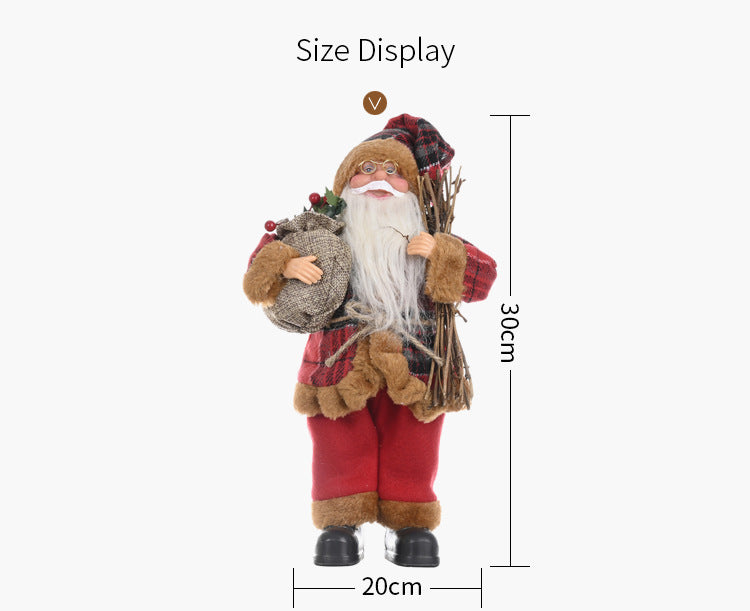Standing Santa Claus Doll Christmas Decoration