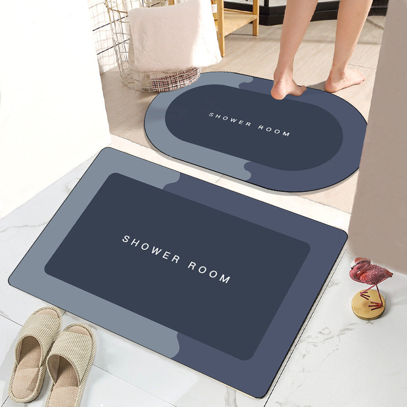 Non-Slip Absorbent Bathroom Mat – Quick-Dry Soft Floor Rug