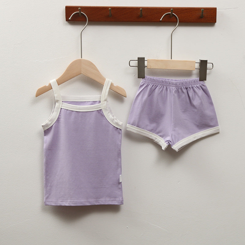 Baby Loungewear Summer Casual Sling Suit