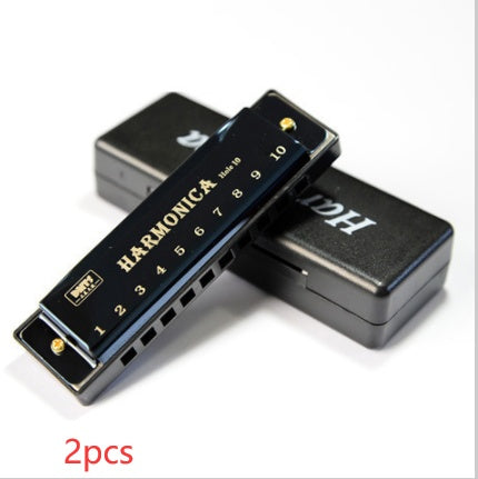 Titanium Copper Core 10 Holes Blues Harp Student Children Early Education Educational Orff Musical Instrument Toy Harmonica