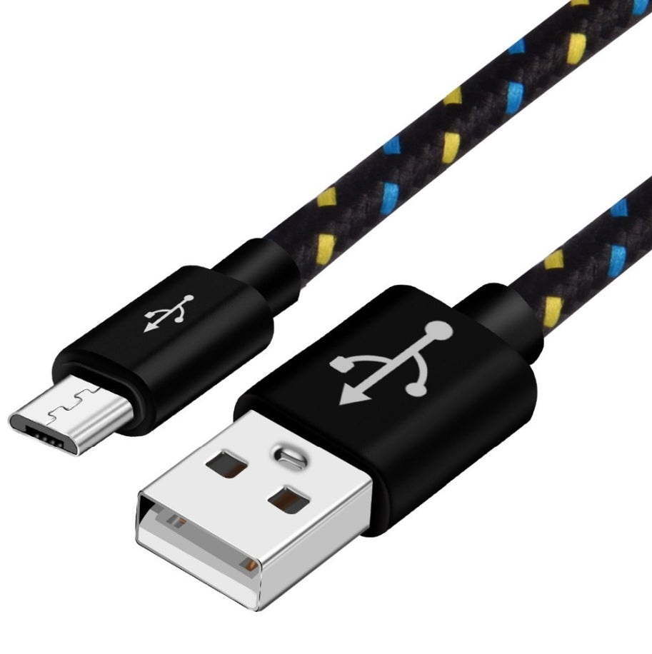 Woven Nylon Charging & Data Cable – Durable & Tangle-Free