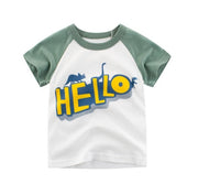 Kids Short Sleeve Korean Cotton Blend Tee Regular Fit