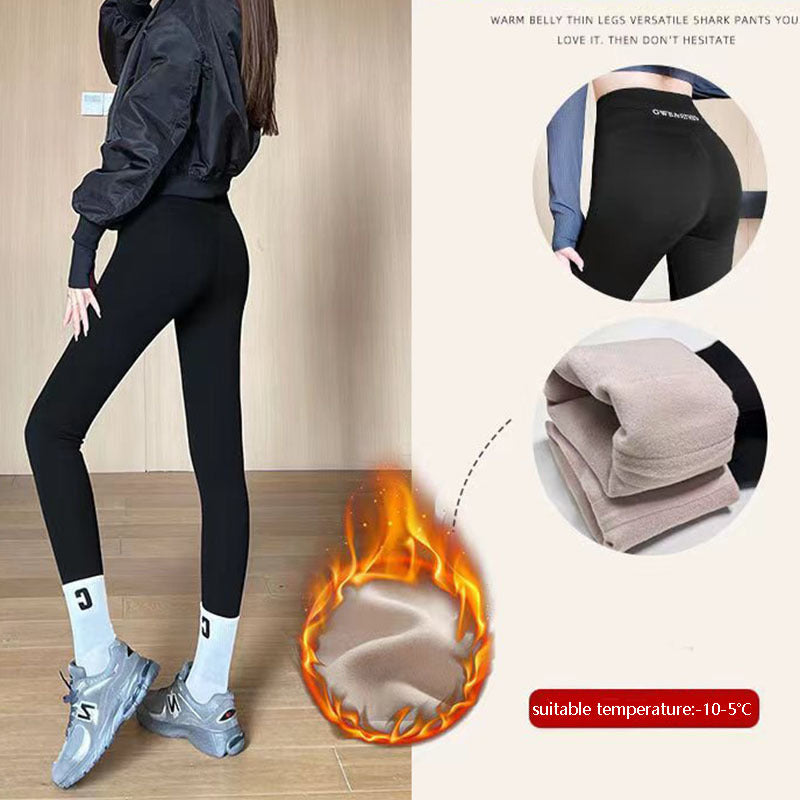 Winter Warm Thickened Leggings – Women’s Thermal Yoga Pants with Butt Lift