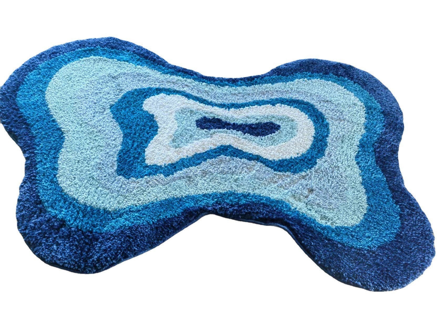 Cute Animal Cartoon Bathroom Mat – Flocking Carpet Floor Rug, Machine Washable, Anti-Slip Alien Shape