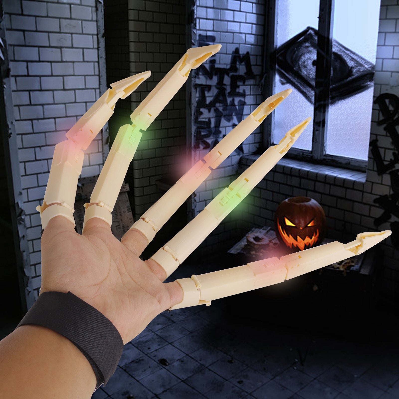 Halloween Finger Joint Glow Claw Party Prop