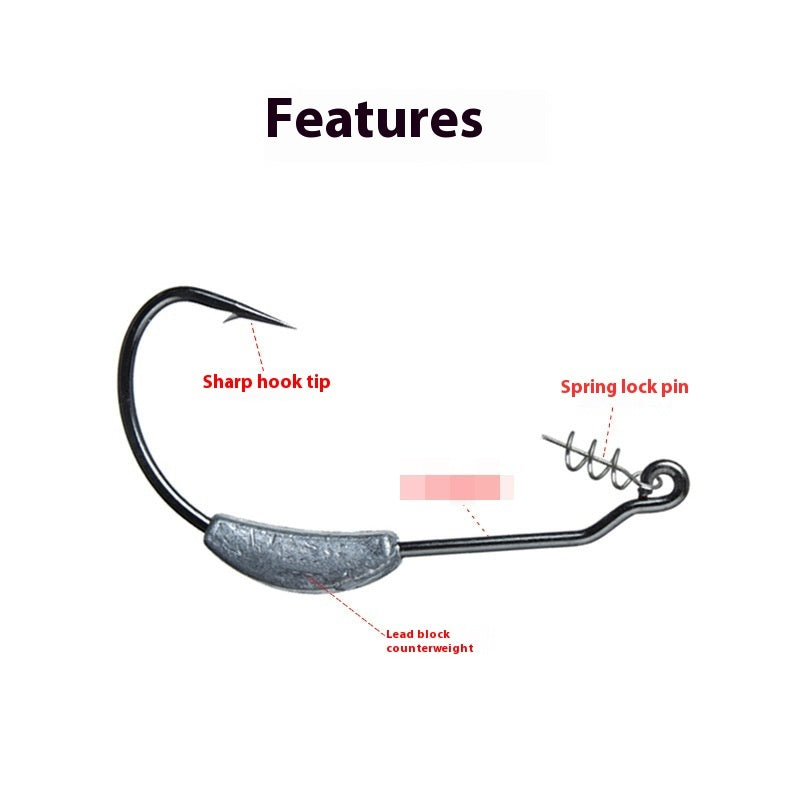 Bare Ribbon Lead Wide Curved Handle Hook