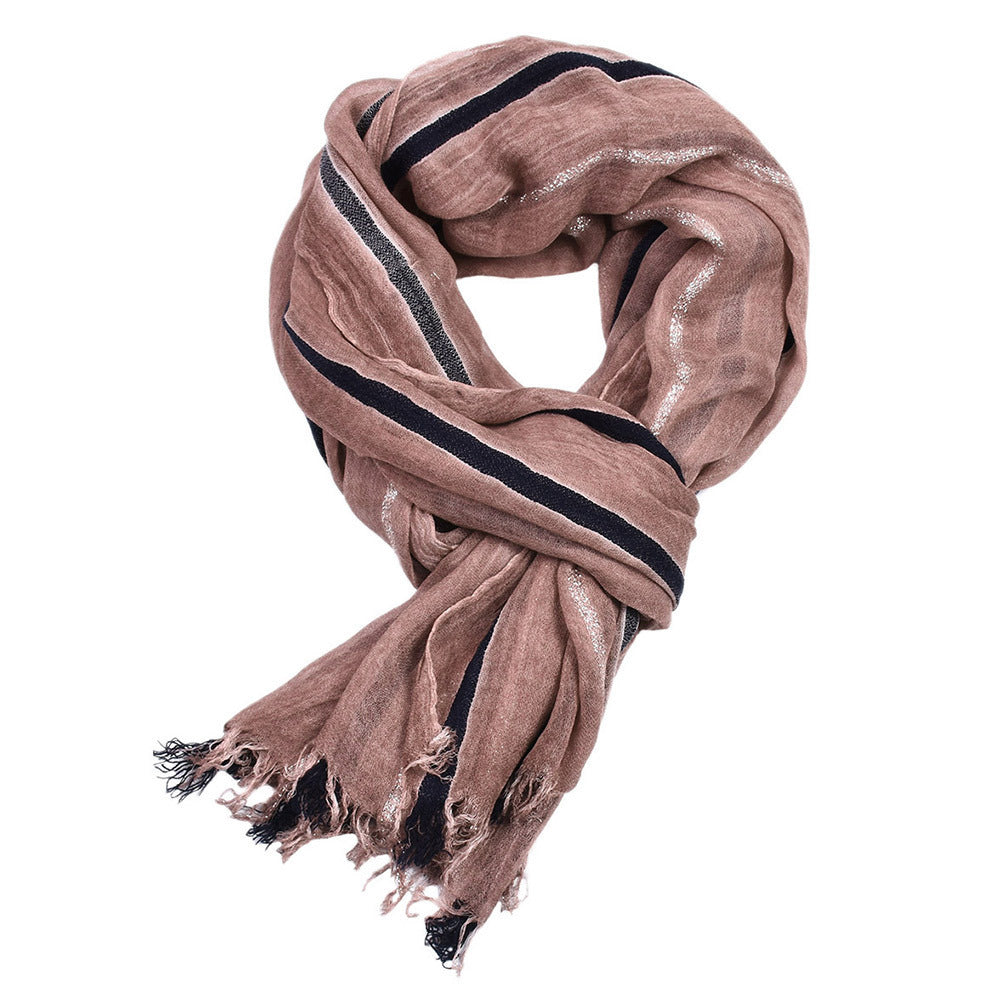 Spring Viscose Scarf – Warm & Dustproof Dirty-Dye Design