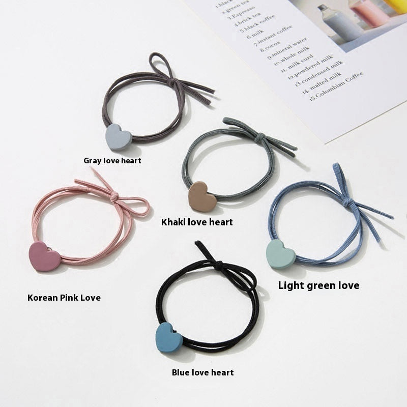 Simple Cute Love Hair Rope Bow