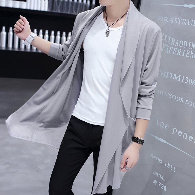 Slim Fit Student Handsome Cloak Men's Coat