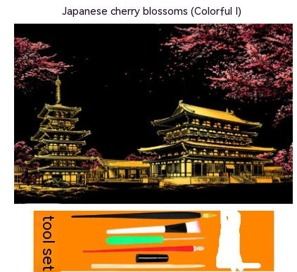 Scratch Painting DIY Art Kit With Bamboo Tool Colorful Kit