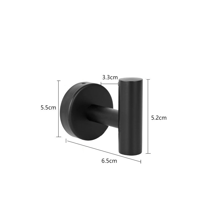 Minimalist 304 Stainless Steel Bathroom Hook – Wall-Mounted Clothes/Towel Hook
