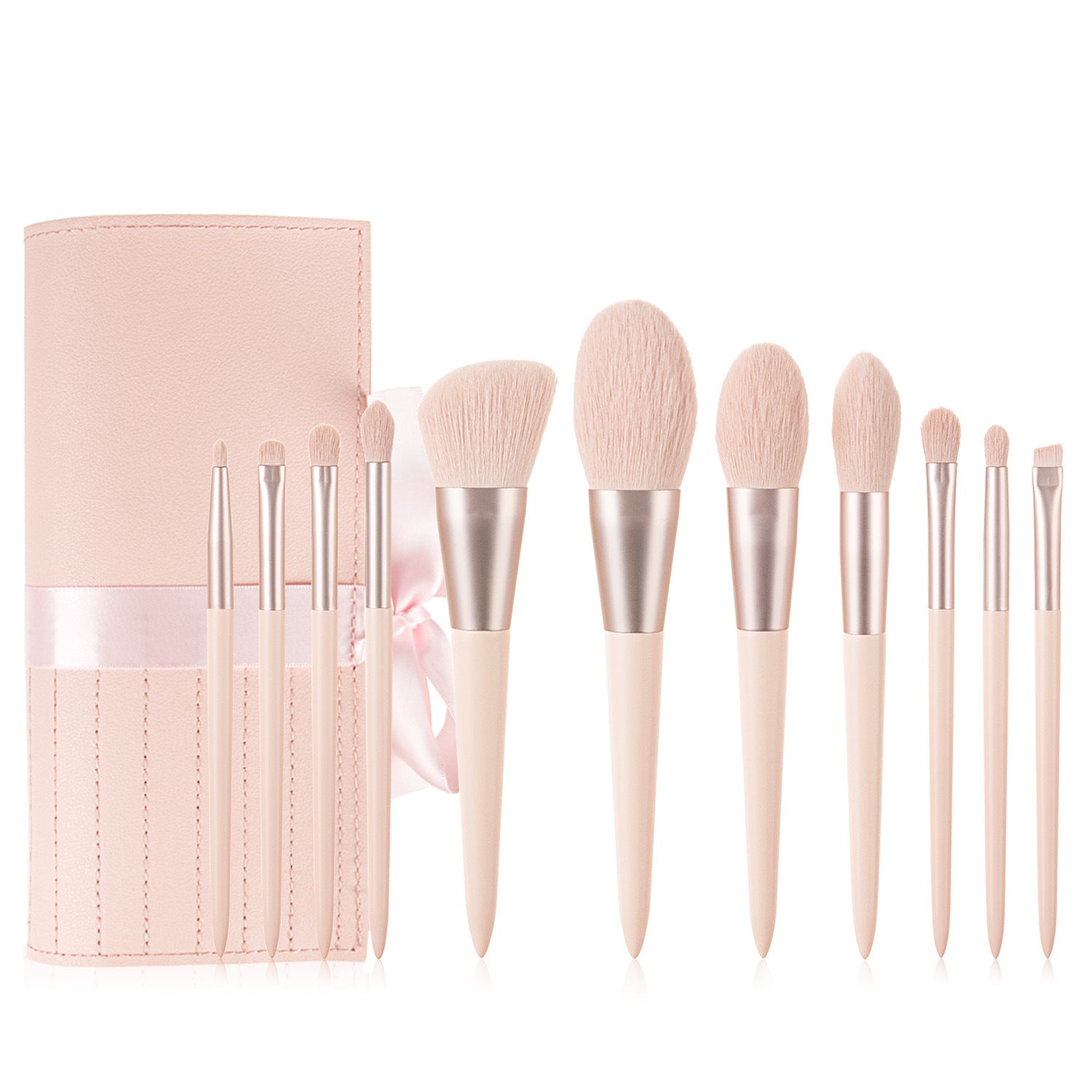 Girls Makeup Brush Kit – Portable Cosmetic Beauty Tools Set