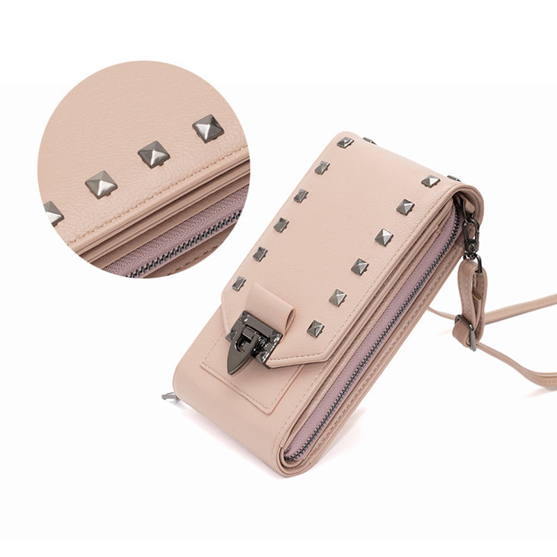 Rivet Design Crossbody Shoulder Bag for Women