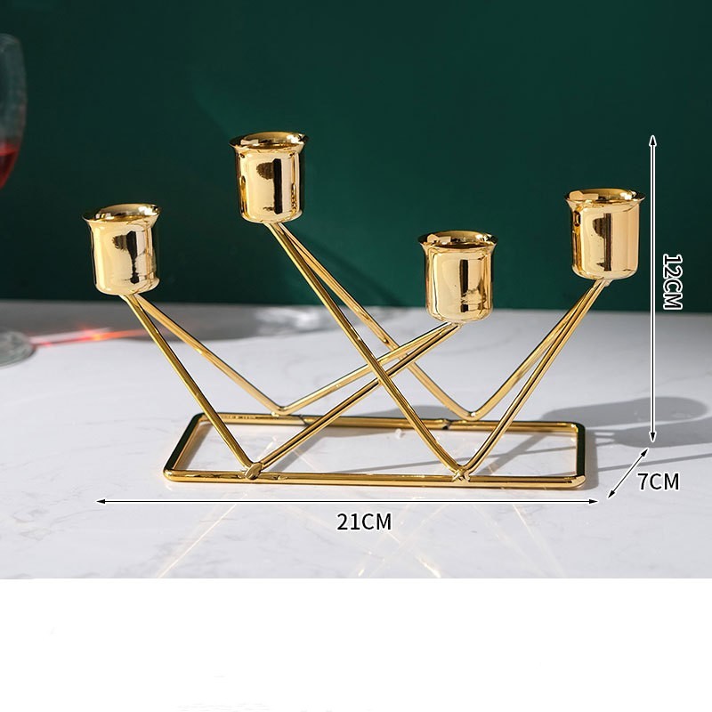 Candlelight Dinner Props Iron Art Candle Holder Ornaments Household