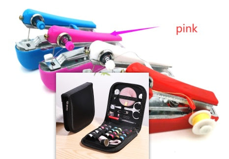 Small Household Hand-Held Portable Manual Sewing Machine – Lightweight DIY Device