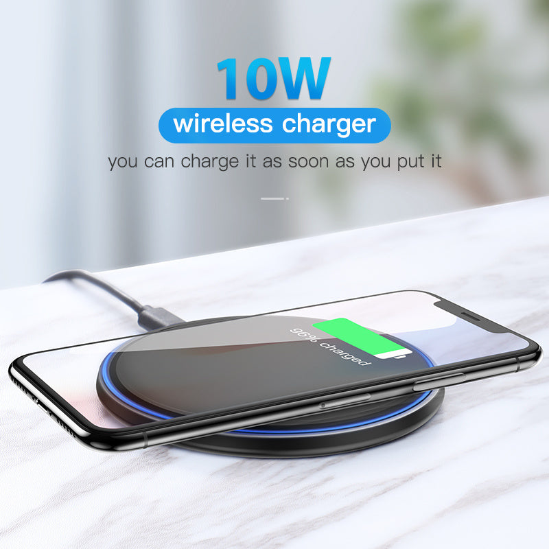 15W Fast Wireless Charger – Qi Phone Charging Pad, USB-C, Case-Friendly