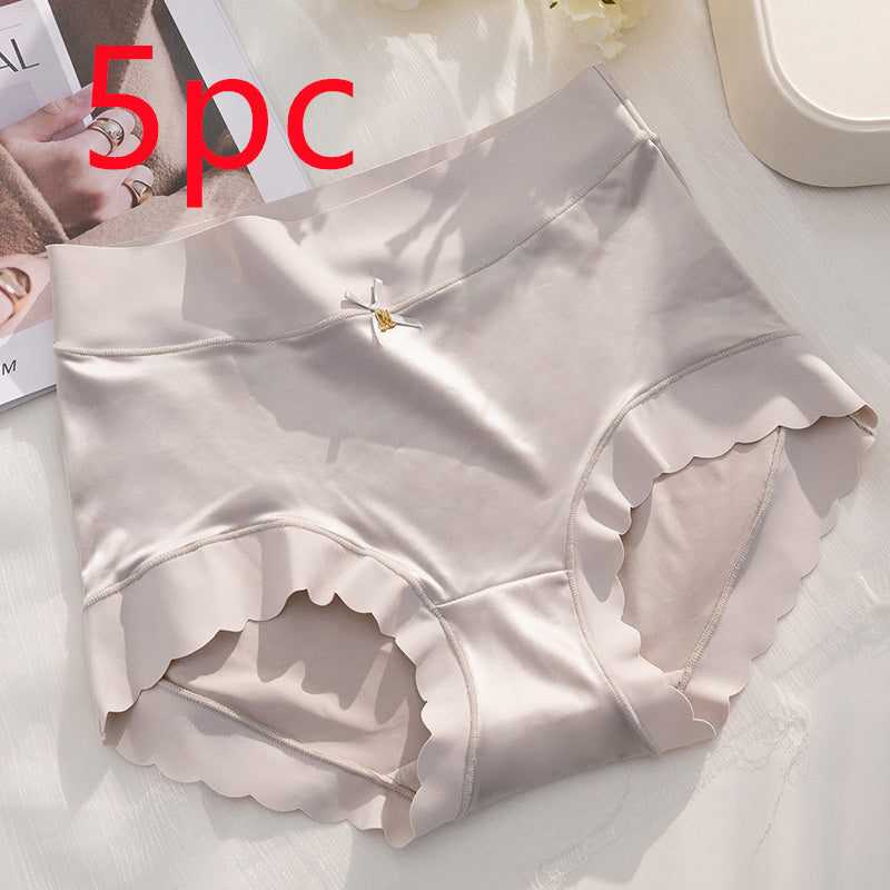 Women’s Seamless Satin ‘Ice Silk’ Underwear – Glossy Finish