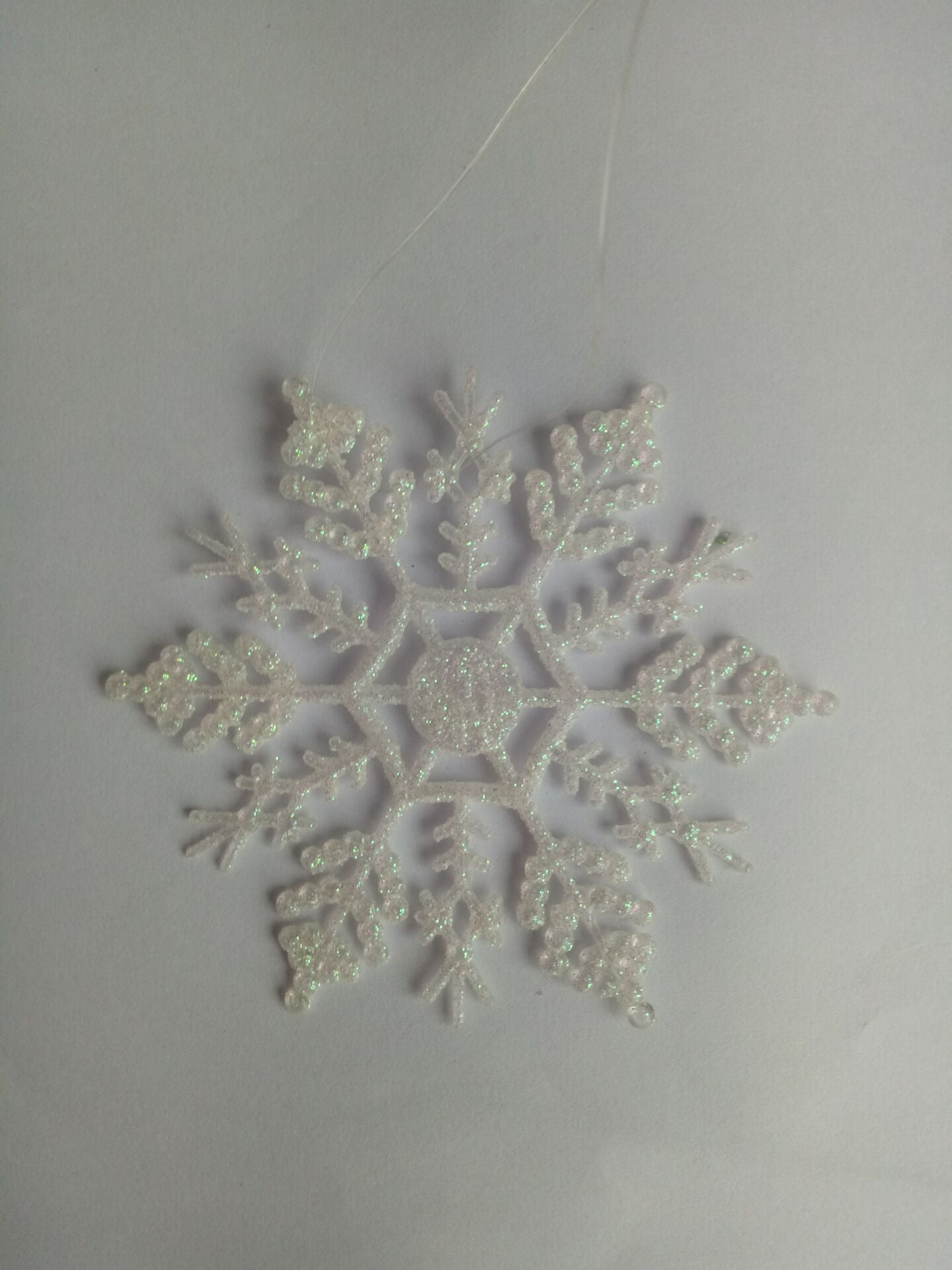 Acrylic Snowflake Christmas Tree Ornaments 10CM