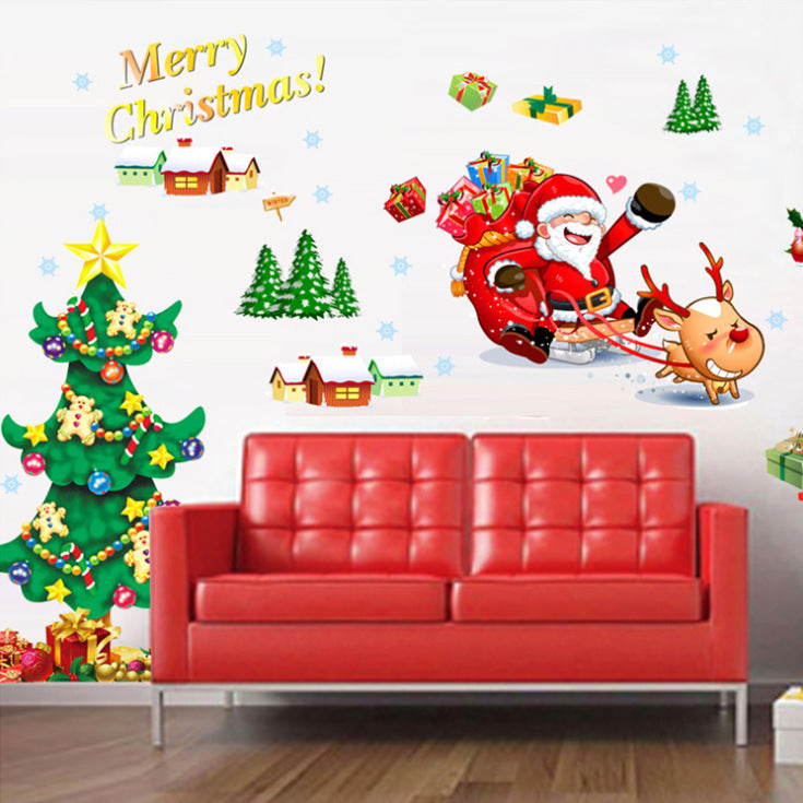 Self-adhesive Decorative Festive Christmas Wall Stickers