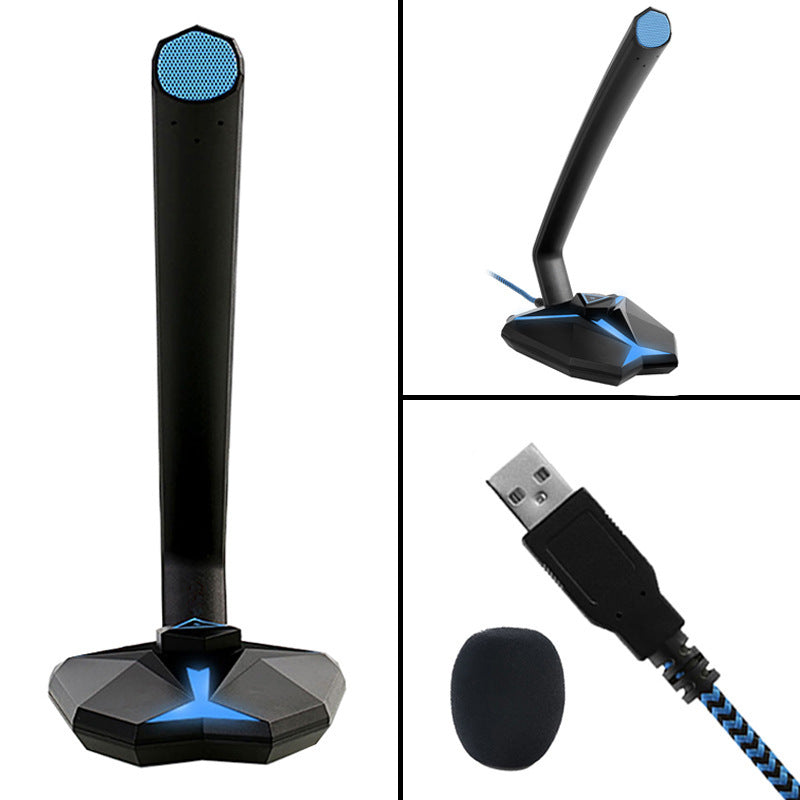 G33 RGB USB Gaming Microphone – Plug-and-Play Condenser Mic with Mute & Gain (PC/Mac/PS5)