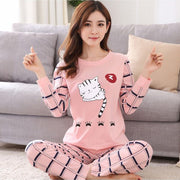Cartoon pajamas two-piece suit