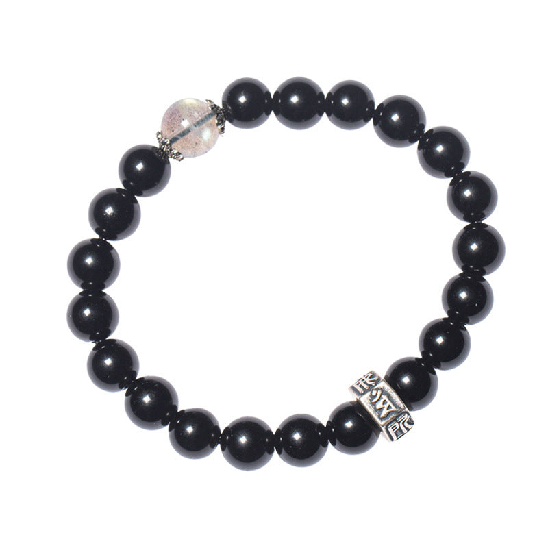 Old Pit Material Obsidian 8mm Bracelet