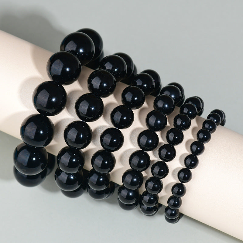 Year Of Birth Obsidian Bracelet Couple