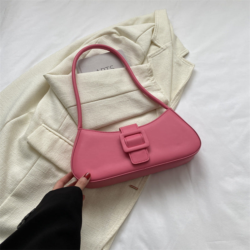 Western Style Shoulder Texture Crossbody Small Square Underarm Bag