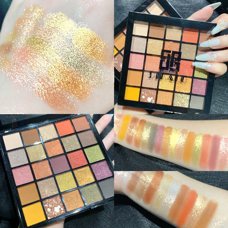 Long-lasting Glitter Sequins Pearlescent And Dumb Color Makeup Plate