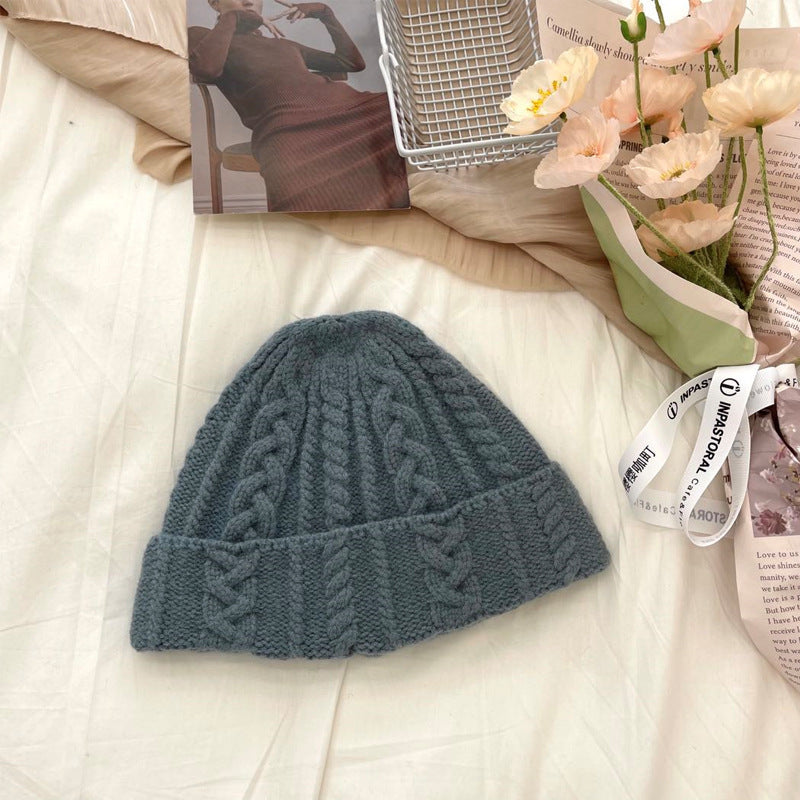 Japanese Twist Thick Wool Hat Women