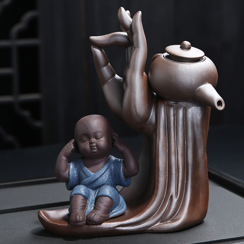 Ebony Ceremony Utensils Purple Sand Tea Set