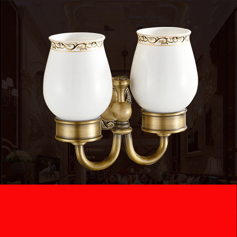 Brushed Copper Bathroom Hardware Set – Antique Brass Finish Metal Kit with Durable Surface Treatment