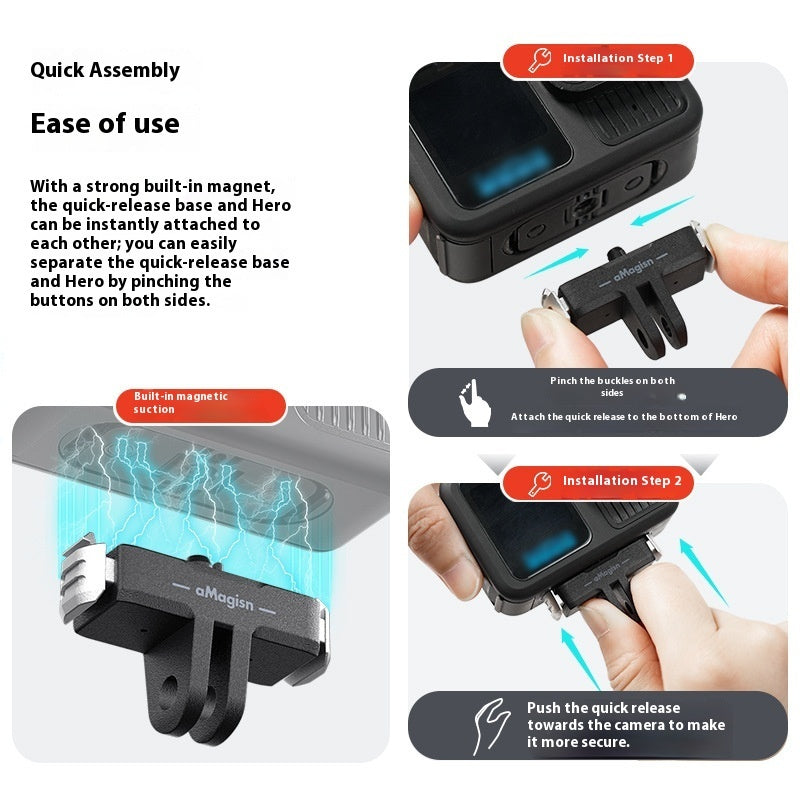 Magnetic Quick Release Base Plastic Adapter Accessories