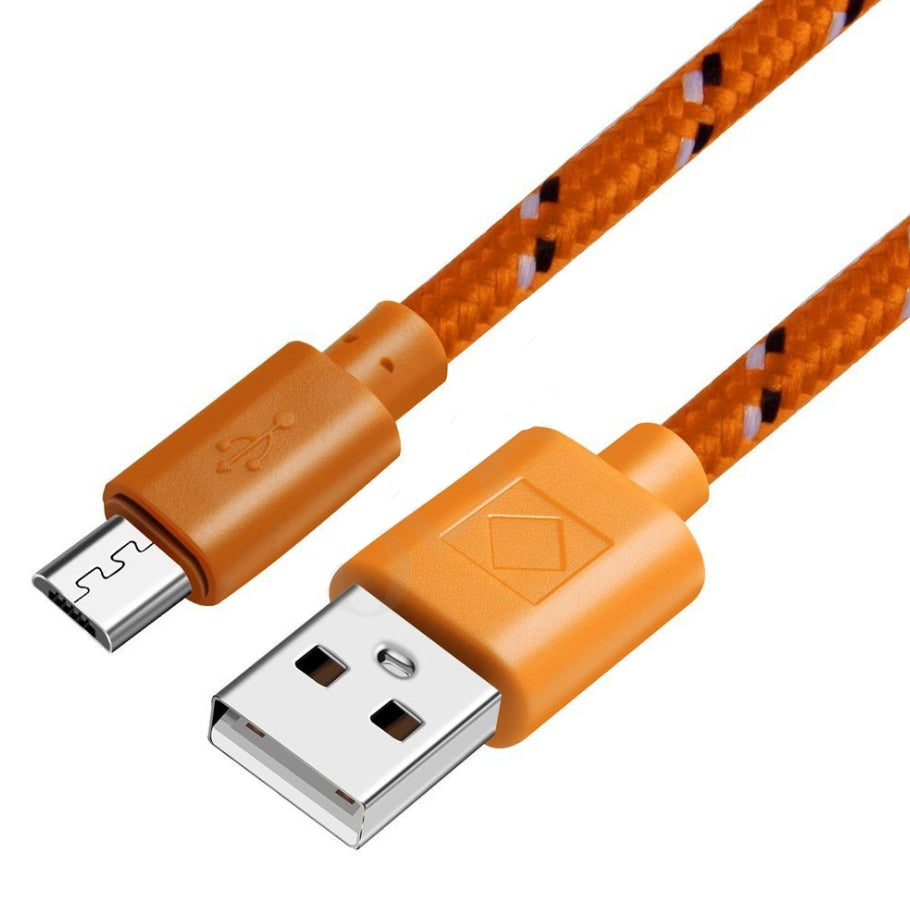 Woven Nylon Charging & Data Cable – Durable & Tangle-Free